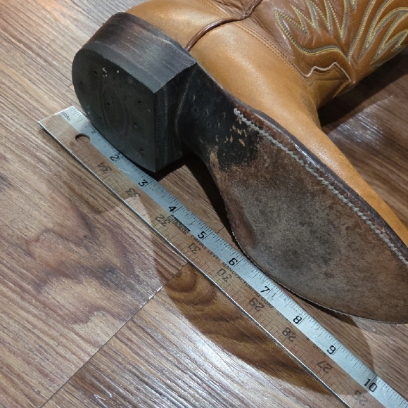 Nocona Tan Leather Cowboy Boots - Picture 11 of 12